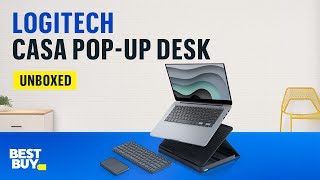 Logitech Casa PopUp Desk – from Best Buy [upl. by Naasar]