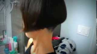 Nape buzz fresh trim  short bob  ear level [upl. by Pepito]