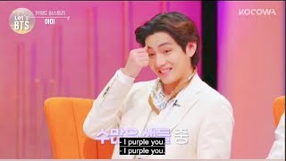 Taehyung explains quotI purple Youquot💜 Meaning LetsBTS [upl. by Nuawd803]