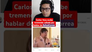 Carlos Vera recibe tremenda callada por hablar de RafaelCorrea fyp foryou Noticias news [upl. by Ranjiv]