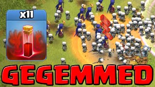 UPDATE GEMMED 11x SKELETT ZAUBER  21x HEXEN ANGRIFF ★ Clash of Clans ★ COC GERMAN DEUTSCH HD ★ [upl. by Eselahs650]