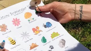 Garden and Nature Theme Scavenger Hunt  Scavenger Hunt for Preschoolers [upl. by Ahsiugal237]