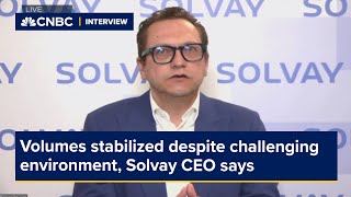 Volumes have stabilized despite challenging environment Solvay CEO says [upl. by Heyes]