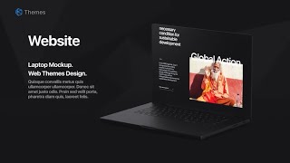 Animated Laptop Mockup Video  After Effects Template [upl. by Norra857]