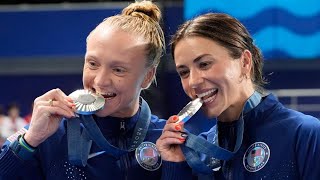 Indianapolis native Sarah Bacon Kassidy Cook earn Team USAs first medal at Paris Olympics [upl. by Zsa299]