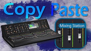 Mixing Station Copy amp Paste multiple channels at the same time XM32 XMR18 WING [upl. by Assetniuq]