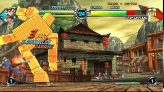 Tatsunoko vs Capcom  Chun LiRyu VS GLightan  Gameplay  Arcade  Nintendo WiiWii U [upl. by Maude72]