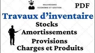 Examen 2017  Amortissements Travaux d’inventaire [upl. by Seif218]