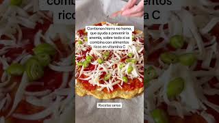 Beneficios de la piza de garbanzos para bebés receta viralshort viralshorts paratiii [upl. by Bohman197]