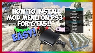 HOW TO INSTALL MOD MENU GTA5 PS3 126 NO JAILBREAK USB MOD [upl. by Ramalahs722]