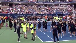 Carly Rae Jepsen Flash Mob quotCall Me Maybequot  Live at Arthur Ashe Kids Day [upl. by Antone]