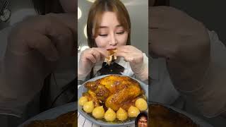 chickenramen mukbang [upl. by Laniger]