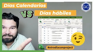 📆Calcular DIA CALENDARIOS con Microsoft Project [upl. by Ayokal]