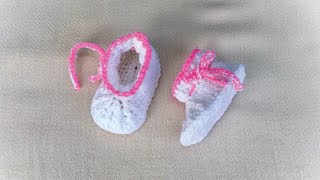 Crochet Cute Adorable Baby Booties for 36 Month Olds [upl. by Jovia]