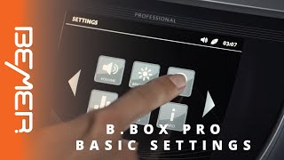 BEMER BBox Pro Basic Settings [upl. by Audy]