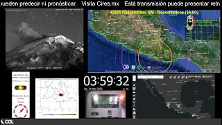 Los Terremotos NO se pueden predecir  Monitor SASMEX  En Vivo  Mexican Seismic Alert System [upl. by Lightfoot]