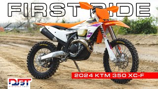 2024 KTM 350 XCF First Ride  Dirt Bike Test [upl. by Anala]