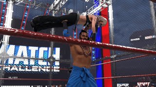 WWE2K24  Intergender 3 way tag team HIC match  Judgement Day v Beautiful People v Indus Sher [upl. by Euqinahs975]