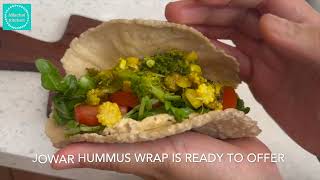 Jowar Roti Wrap  Millet flour wrap  Jowar Pesto Wrap  Jowar Hummus Wrap  Nilachal KitchenSatvik [upl. by Fara545]