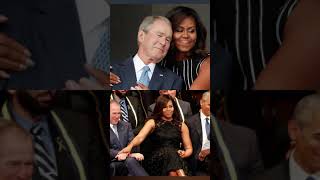 Michelle Obama and George W Bush relationaship goals [upl. by Brandea519]