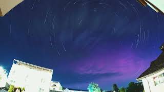 Chasing the Northern Lights 4K Star Trails amp Aurora Borealis in Bacău Romania 2024 [upl. by Puklich]