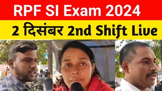 RPF SI Exam Review 2 Dec Second Shift  Today RPF SI Exam Analysis [upl. by Oznofla]