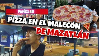 PIZZA de 3 CARNES en el Malecón de Mazatlán Sinaloa  PAPIZZAS [upl. by Rachel]