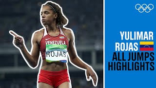 All Yulimar Rojas 🇻🇪 jumps at Rio 2016 [upl. by Frodine]