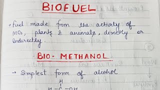 Biofuel BioMethanol [upl. by Suiramed]