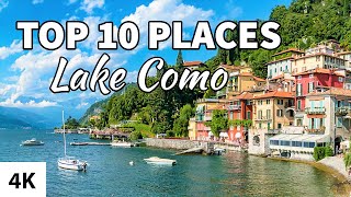 Top 10 Places to Visit on Lake Como  Italy 4K [upl. by Montford]