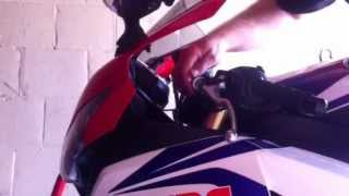 Honda CBR1000rr clutch free play adjustment [upl. by Adohr]