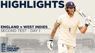 Day 1 Highlights  Stokes amp Sibley Bat Strong At Old Trafford  England v West Indies 2nd Test 2020 [upl. by Marv]