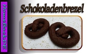 Brezeln kekse Rezept  Schokoladenbrezel Rezept  Backanleitung von HomeBackDE [upl. by Peednus]