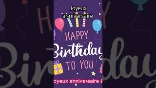 Chanson Joyeux anniversaire [upl. by Sammie]