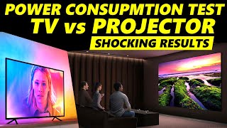 Projector vs TV Power Consumption TEST with Shocking Result [upl. by Yenot303]