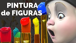 💙 CLASE 6 ▶︎ Que Pintura USO para PINTAR FIGURAS en Resina de POLIURETANO o Poliester y Barniz [upl. by Ylenats]