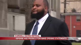 Opening statements underway after jury delay in Cardell Hayes retrial [upl. by Tibold]