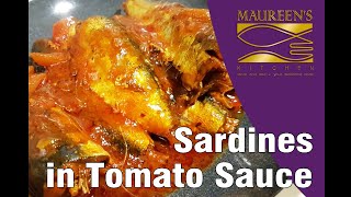 Sardines in Tomato Sauce  Filipino Style Homemade  Easy recipe [upl. by Eanel]