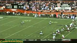 Devin Hester Miami Hurricanes Highlights [upl. by Yuille]