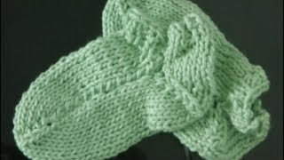 Socken stricken super einfach 3 Fußbett und Spitze [upl. by Idnim]