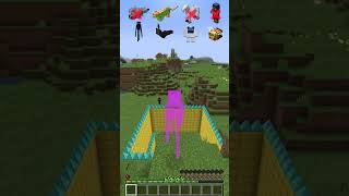 Spike Fall vs Different Mobs shorts meme minecraft [upl. by Jerrilee]