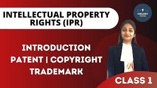 Intellectual Property Rights  Patent  Copyright  Trademark  IPR [upl. by Akenna259]