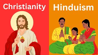 Christianity VS Hinduism  20 key Differences [upl. by Dyraj]