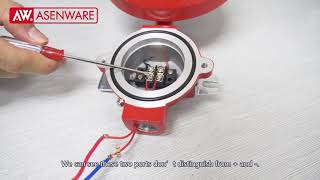 How To Wire The Explosion Proof Fire Alarm Bell To The Conventional Fire Alarm System [upl. by Drue711]