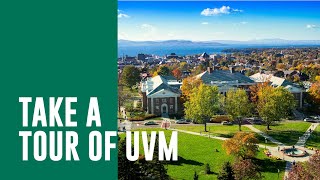 Aerial View of the Campus at the University of Vermont [upl. by Kemme]