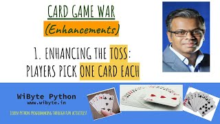 Enhancing the TOSS in the CARD GAME WAR Both players pick up 1 card and larger card wins [upl. by Giesecke]