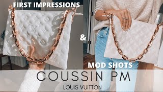 THE NEW LOUIS VUITTON COUSSIN BAG REVIEW amp DETAILS  LV COUSSIN PM [upl. by Eeryk970]