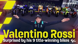 Valentino Rossi surprised by his 9 titlewinning bikes [upl. by Benzel]