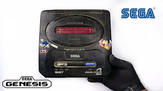 Restoration and Repair a junk Sega Mega Drive2 Retro Console Classic Games  ASMR [upl. by Jehovah]