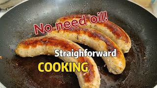 HOW I COOK SAUSAGE WITHOUT OIL  LONGGANISA  HOTDOG  THE EASY WAY [upl. by Loresz378]